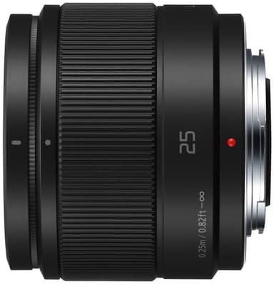 Panasonic Lumix G Vario 25mm ASPH fast objektiv (svart)