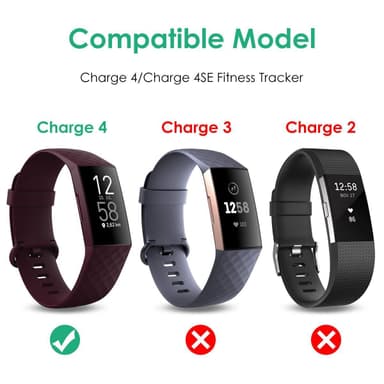 USB laddare för Fitbit Charge 4