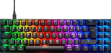 NOS C-650W Compact PRO RGB trådlöst tangentbord