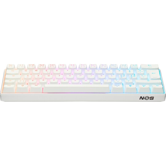 NOS C-450 Mini PRO RGB tangentbord (vit)