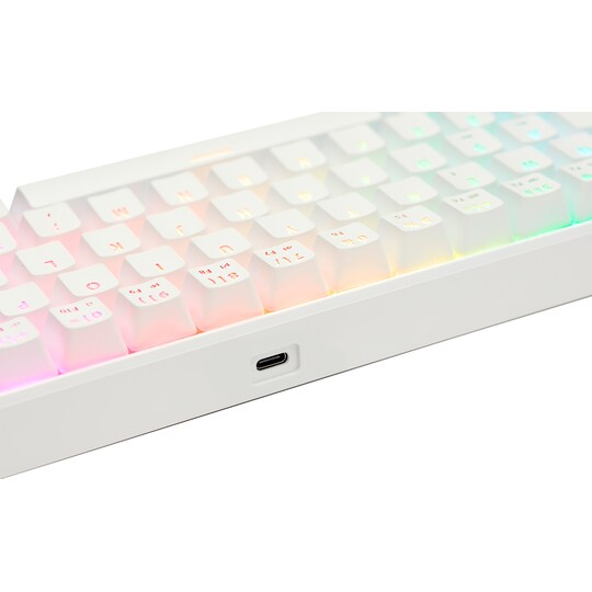 NOS C-450 Mini PRO RGB tangentbord (vit)