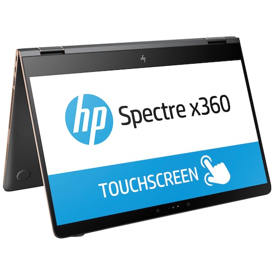 HP Spectre x360 2-i-1 15-bl000no (grå, koppar)