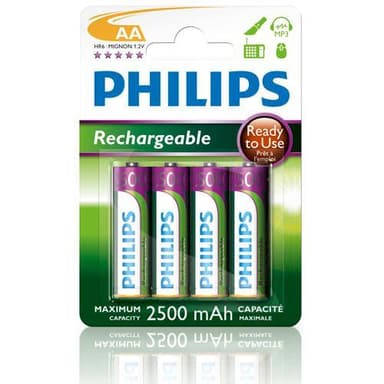 Laddningsbart batteri AA 2500 mAh 4-pack