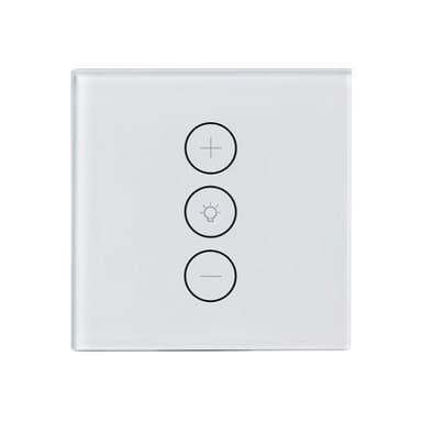 WiFi strömbrytare 2.6 GHz med dimmer Vit