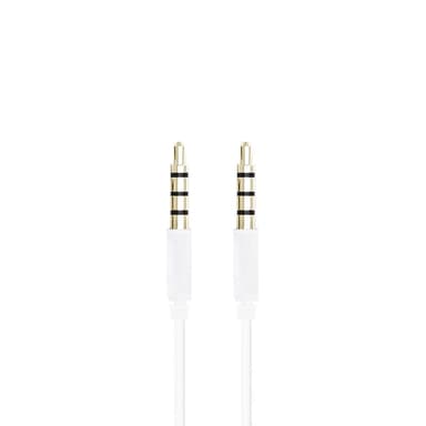 3,5mm Audiokabel 2m Vit