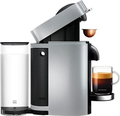 NESPRESSO® VertuoPlus Deluxe kaffemaskin av DeLonghi, Silver