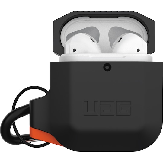 UAG Apple AirPods silikonfodral (svart/orange)