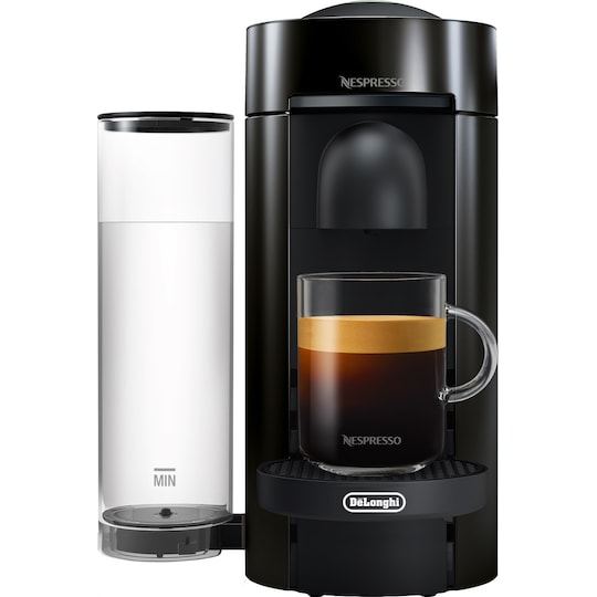 Barren output liter NESPRESSO® VertuoPlus kaffemaskin av DeLonghi, Svart - Elgiganten