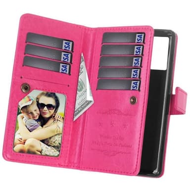 Dubbelflip Flexi 9-kort Huawei P40 Pro (ELS-AN00)  - Rosa