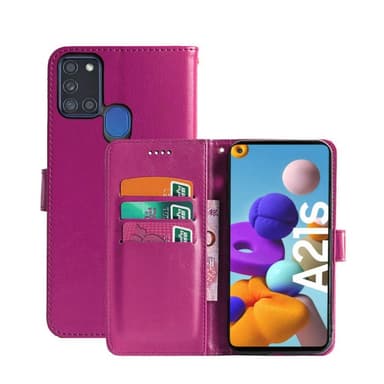 Mobilplånbok 3-kort Samsung Galaxy A21s (SM-A217F)  - Rosa