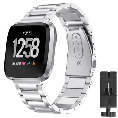 Armband rostfritt stål Fitbit Versa / Versa Lite - Silver