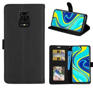 Mobilplånbok 3-kort Xiaomi Redmi Note 9S  - Svart