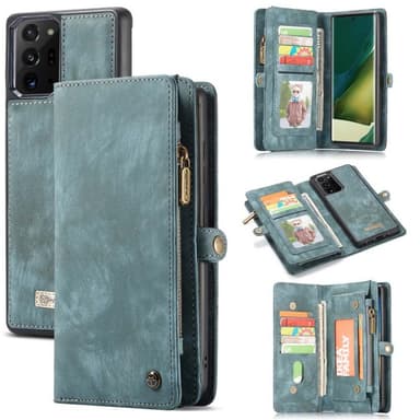 Multiplånbok CaseMe 11-kort Samsung Galaxy Note 20 Ultra  - Blå