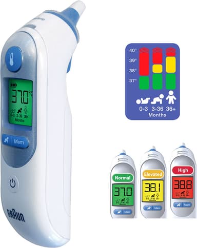 Braun ThermoScan 7 Age Precision örontermometer IRT6520NOEE (vit)