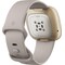 Fitbit Sense smartwatch (lunar white/soft gold stainless steel)