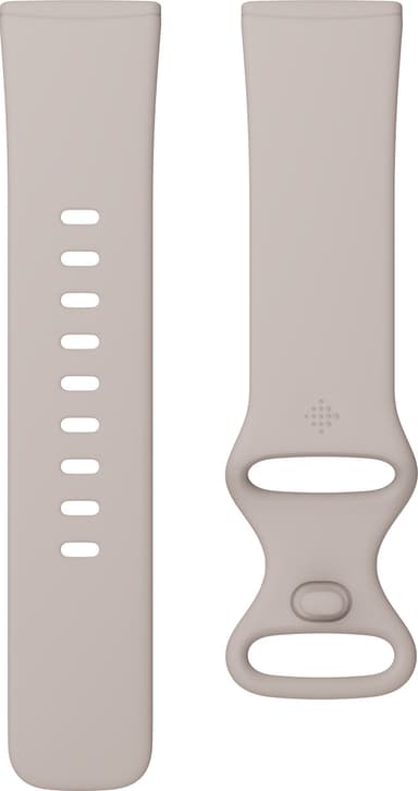 Fitbit Sense smartwatch (lunar white/soft gold stainless steel)