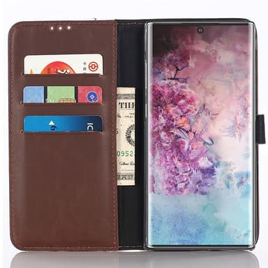 Samsung Galaxy Note 10 Retro Plånboksfodral - Coffee