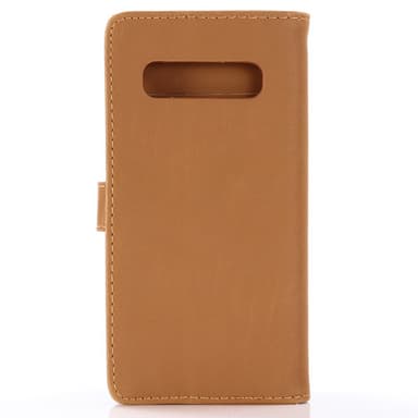 Samsung Galaxy S10+ Retro Plånboksfodral - Brun