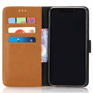 iPhone XS Max Retro Plånboksfodral / Fodral - Brun