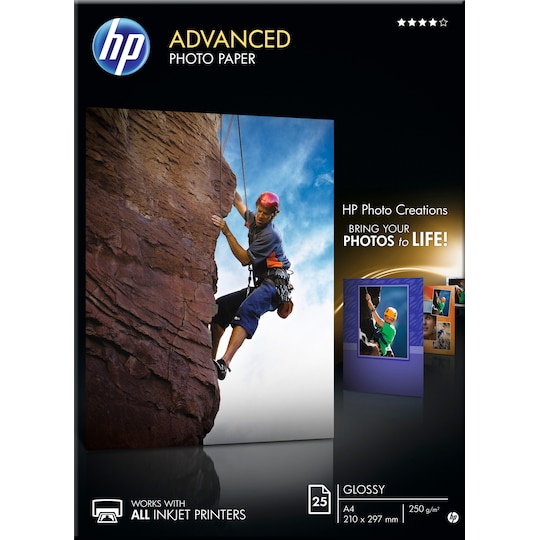 HP Fotopapper Advanced Glossy A4