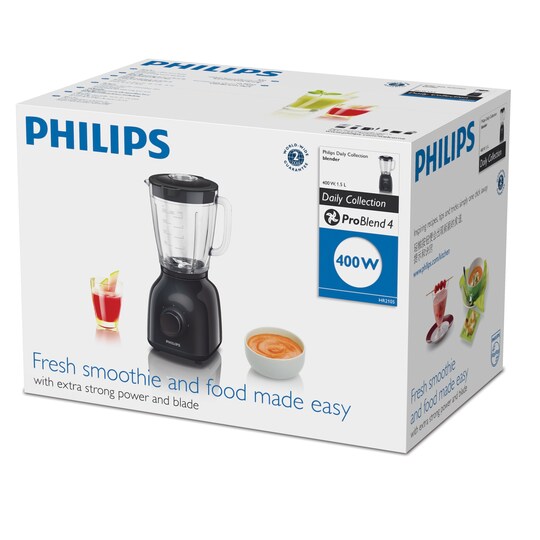 Philips Blender Daily Collection HR2105 (svart)