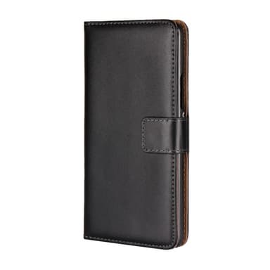 Lenovo K6 Note Plånboksfodral i läder Svart