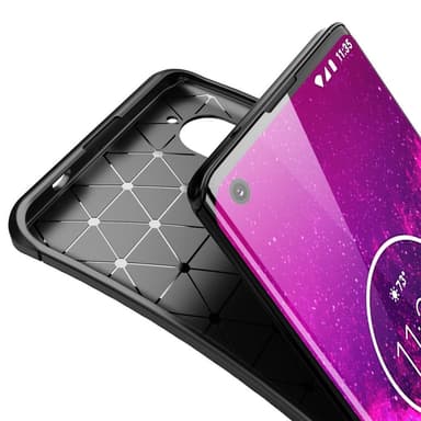 Motorola Edge+ Karbon fiber Skal - Svart