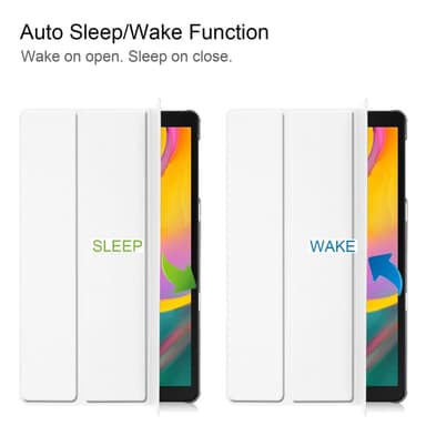 Slim Fit Cover Till Samsung Galaxy Tab A 10.1 (2019) - Vit