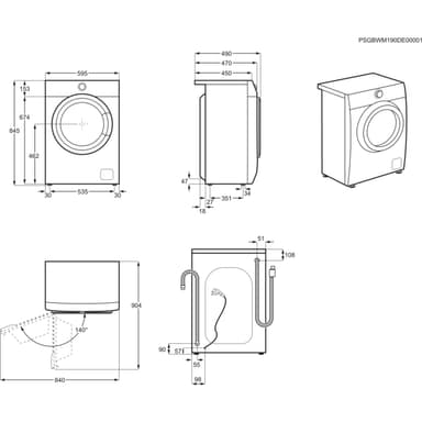 Electrolux Serie 600 Tvättmaskin EW6S6647C8 (7kg)