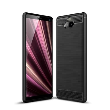 Sony Xperia 10 Plus Karbon fiber texture Skal - Svart