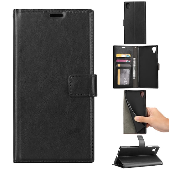 Plånboksfodral Sony Xperia XA1 Plus - Svart