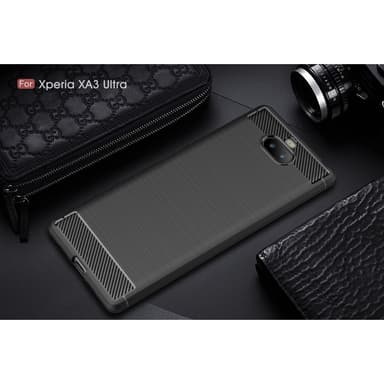 Sony Xperia 10 Plus Karbon fiber texture Skal - Svart