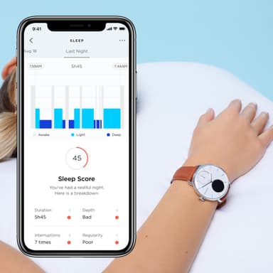 Withings ScanWatch Hybrid smartwatch 38mm (vit)