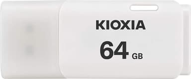 Kioxia TransMemory U202 USB-minne 64 GB (vit)