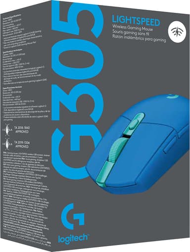 Logitech G305 Lightspeed trådlös gamingmus (blå)