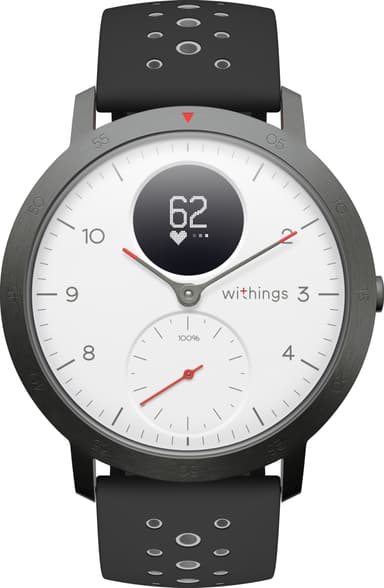 Withings Steel HR Sport smartwatch hybrid 40mm (vit/svart)