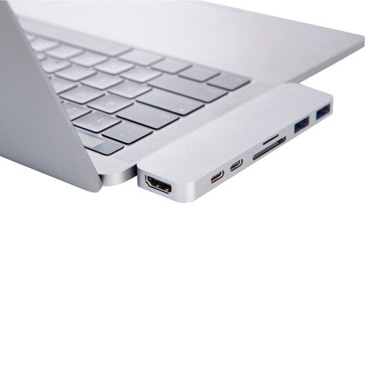 Hyperdrive USB-C multi-adapter till MacBook (silver)