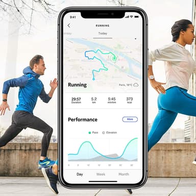 Withings Move ECG analog klocka 38mm (vit/blå)