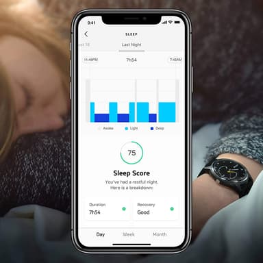 Withings Move ECG analog klocka 38mm (vit/blå)