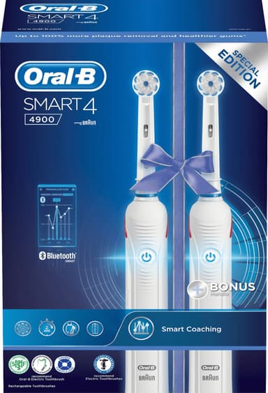 Oral-B Smart 4 eltandborste (tvåpack) SMART4900DUO
