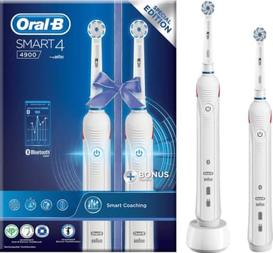 Oral-B Smart 4 eltandborste (tvåpack) SMART4900DUO