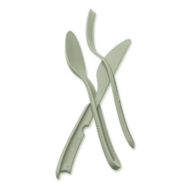 KLIKK, Bestickset, Organic grön 2-pack