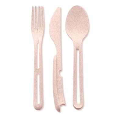 KLIKK, Bestickset, Organic rosa 2-pack
