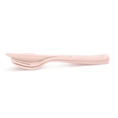 KLIKK, Bestickset, Organic rosa 2-pack