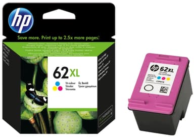 HP Bläckpatroner 62 XL Cyan Magenta Gul