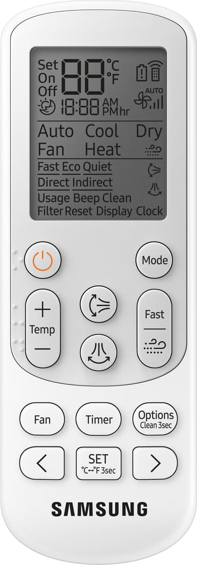 Samsung Nordic Wind-Free™ 25 värmepump AR09TXCACWKNEE
