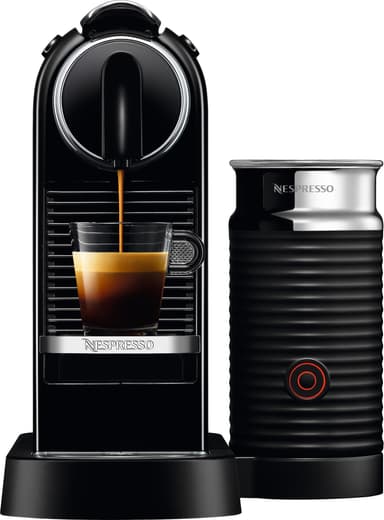 NESPRESSO® CitiZ And Milk kaffemaskin av DeLonghi, Svart