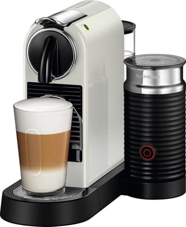NESPRESSO® CitiZ And Milk kaffemaskin av DeLonghi, Vit​
