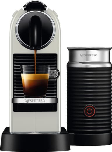 NESPRESSO® CitiZ And Milk kaffemaskin av DeLonghi, Vit​