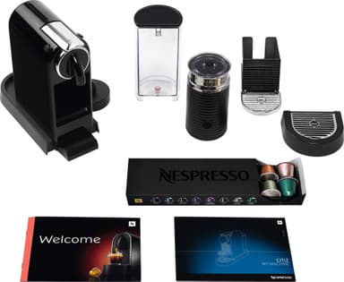 NESPRESSO® CitiZ And Milk kaffemaskin av DeLonghi, Svart